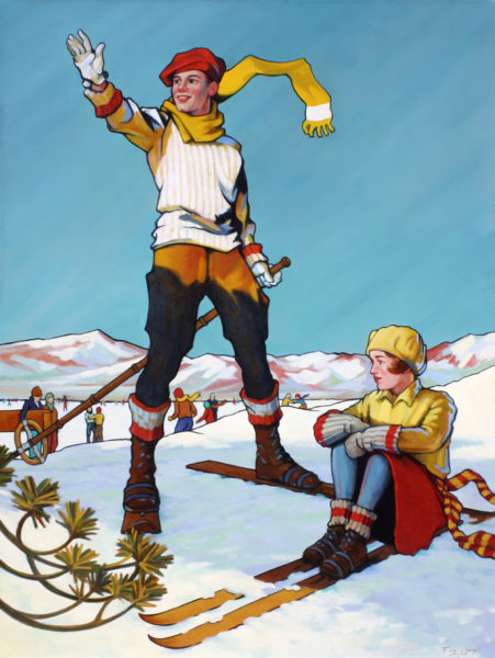 "Snow Globe," 40" x 30", Oil painting