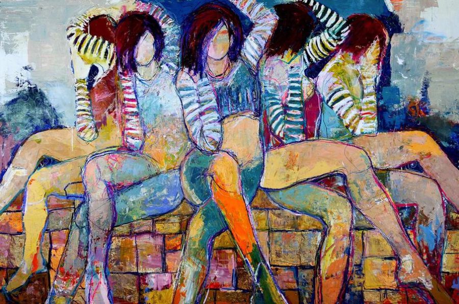 Jylian Gustlin Sirens painting