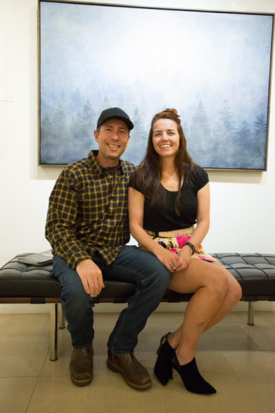 Bridgette and Matt Meinhold at her artist reception