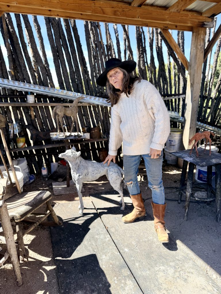 Siri Hollander in her Santa Fe studio