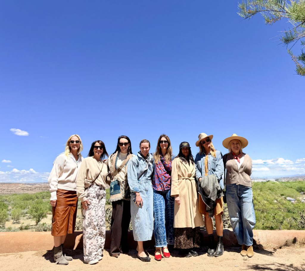 Gallery MAR Santa Fe Art Tour guests at the Georgie O'Keeffe home