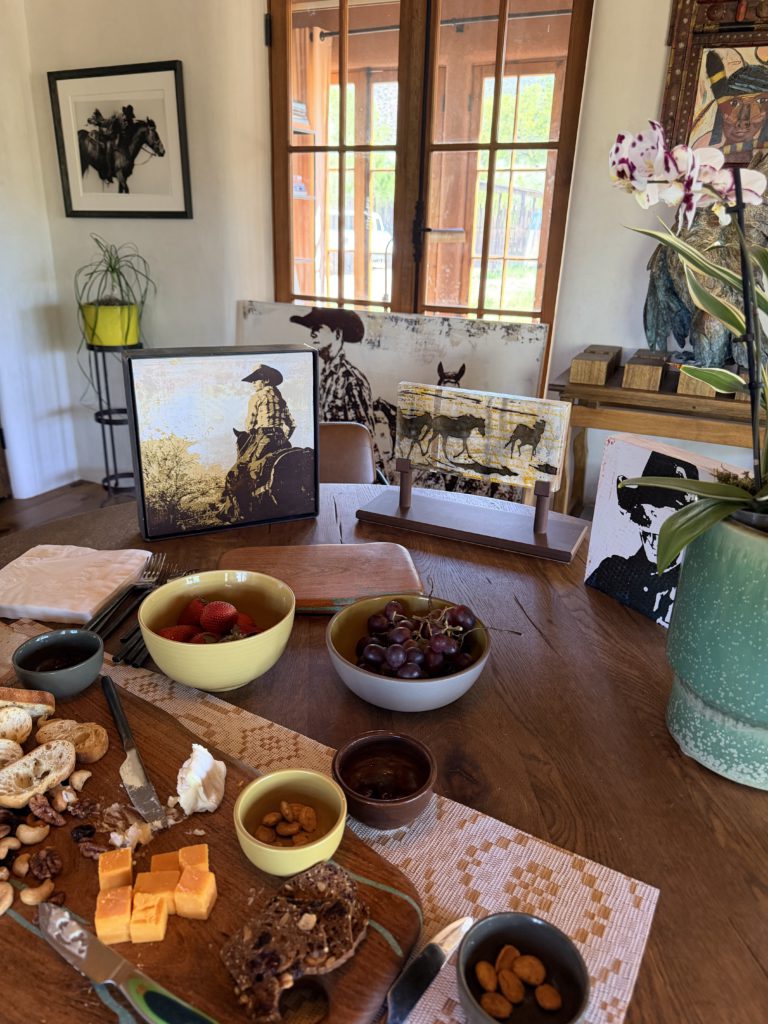 Maura Allen's home -- decorated with new artwork, currently at Gallery MAR