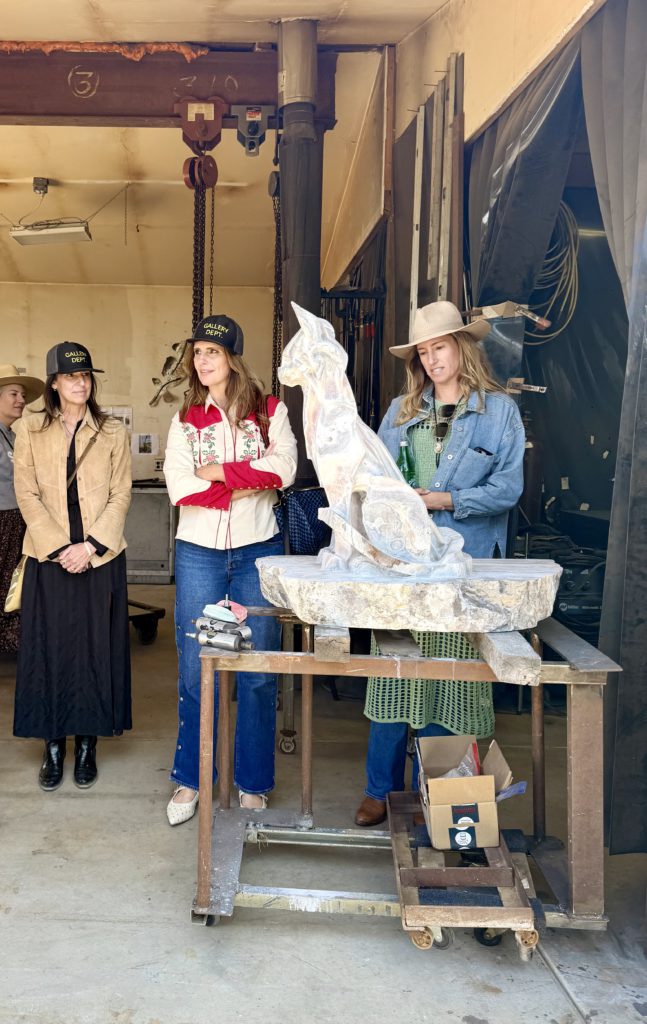 In the studio of Jamie Burnes, Santa Fe sculptor