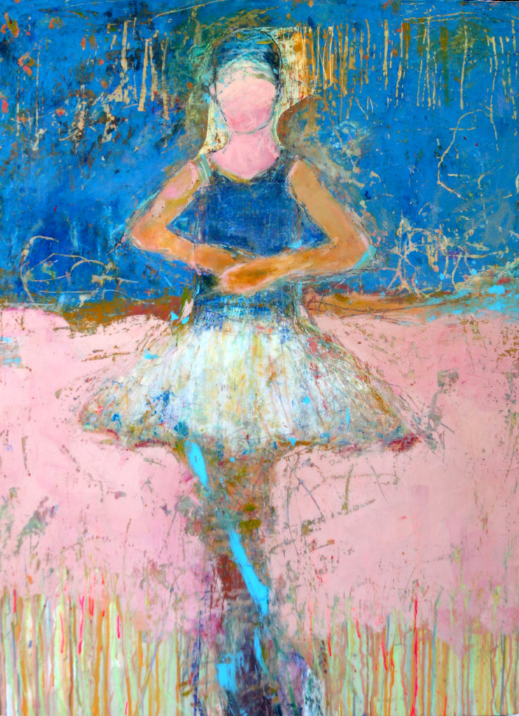 Jylian Gustlin, "Divus 61," 48" x 36", mixed media