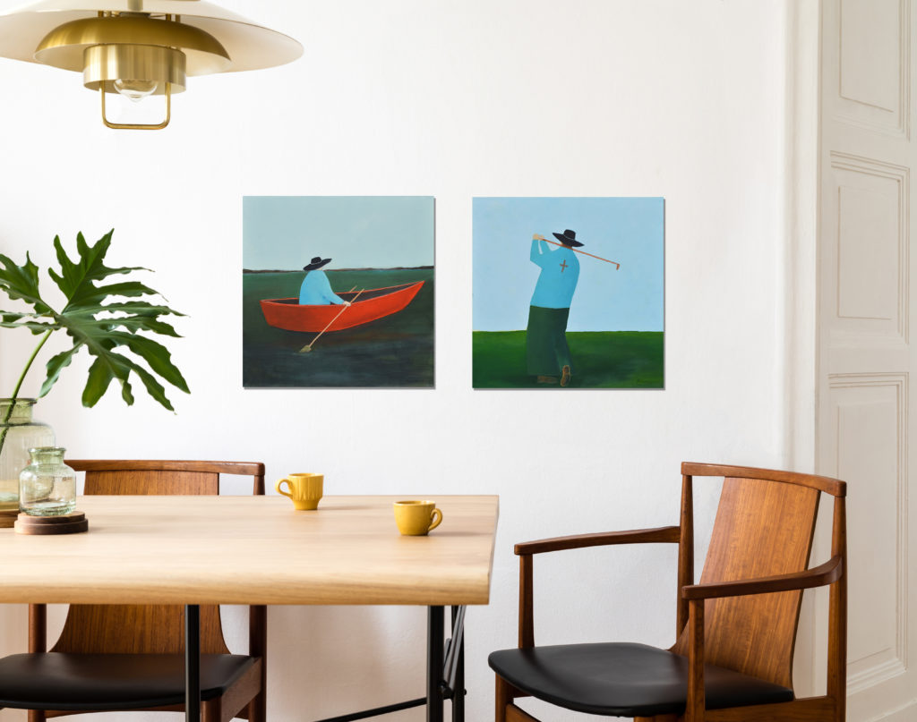 Mary Scrimgeour: The Monk Series Prints, Summer Editions