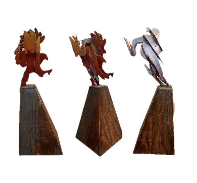 Joe Norman’s Multi-Faceted Steel Sculpture